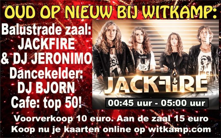 Oud Op Nieuw Feest bij Witkamp Laren met Jackfire Live